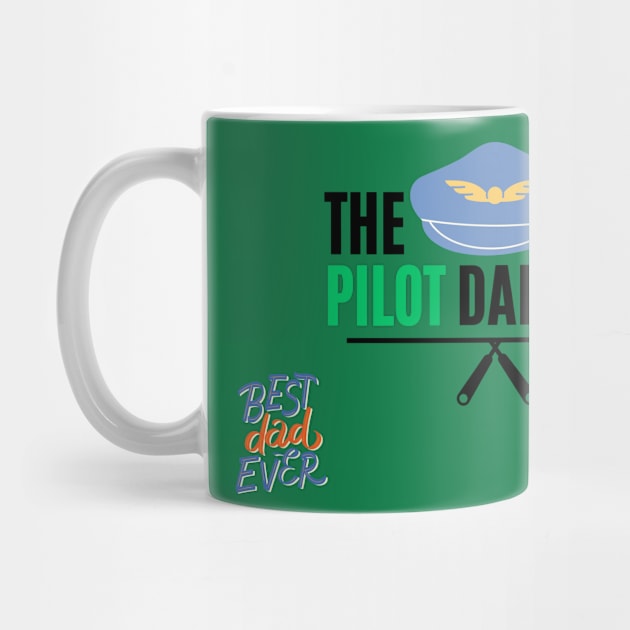 the pilot dad t shirt by gorgeous wall art
